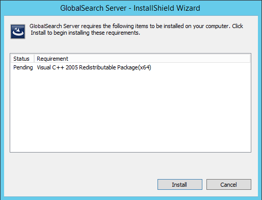 GlobalSearch Server Requirements