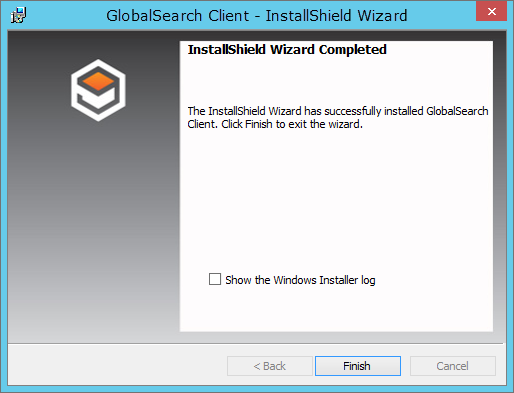 GlobalSearch Client Installation Completed