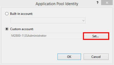 Application Pool Identity